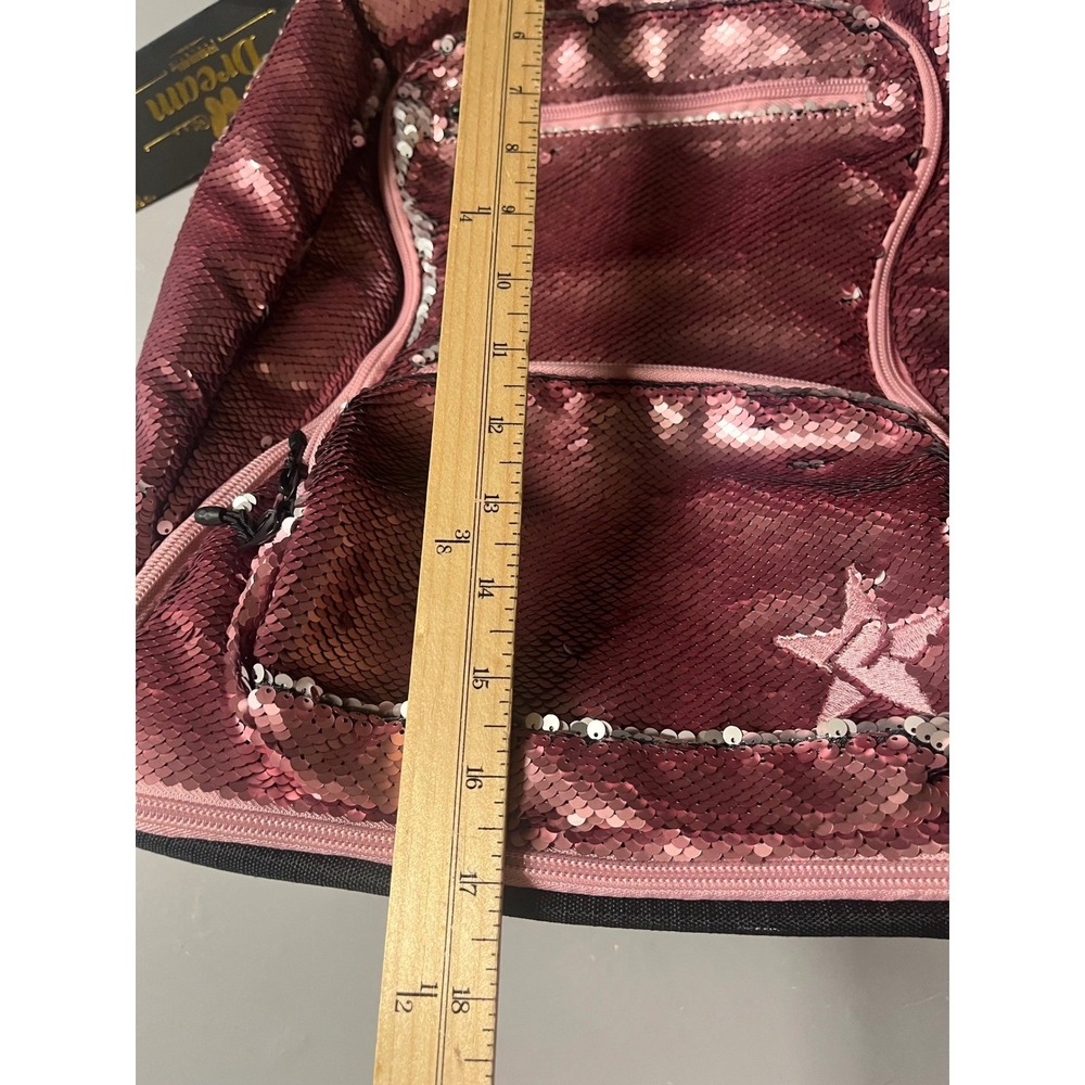Rebel Athletic Dream Bag Smokey Rose Sequin Cheer Backpack Pink NEW MSRP $138 - Picture 8 of 16